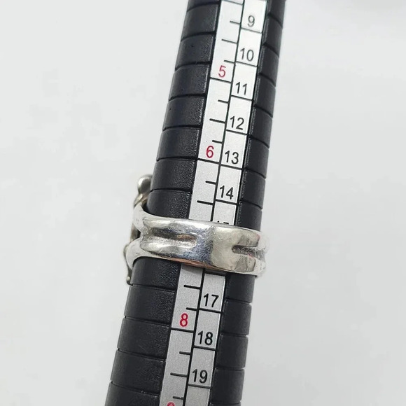 Navajo Silver Tortoise Ring With Green Malachite Stone For Women Size 7 - Picture 7 of 7